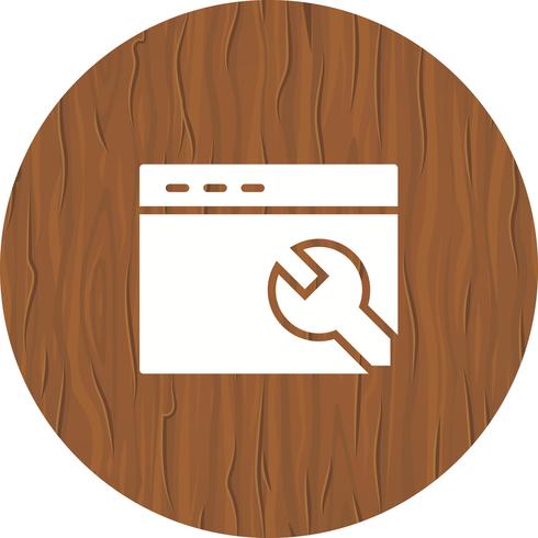 Browser Settings Icon Design vector