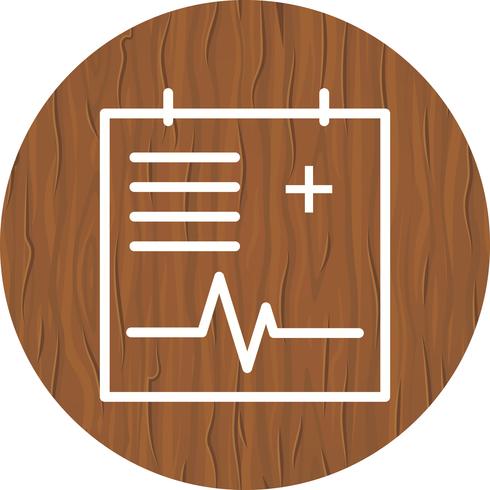 Medical Chart Icon Design vector