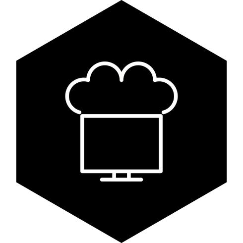 Connected to Cloud Icon Design vector