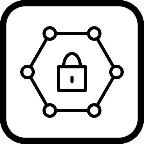 Protected Network Icon Design vector