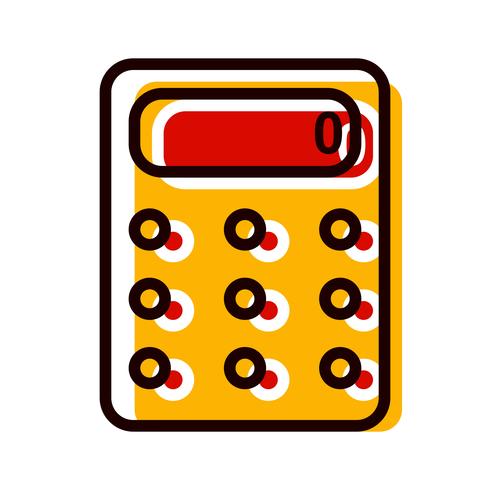 Diseño de iconos de calculadora vector