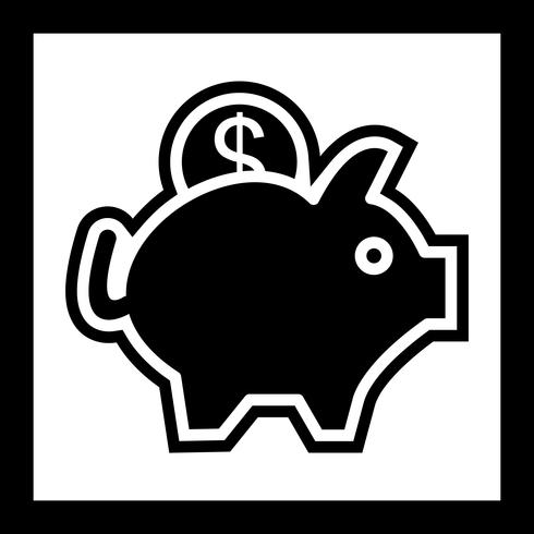 Piggy Bank Icon Design vector