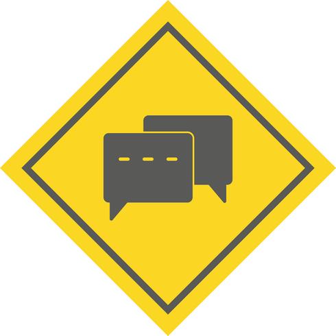 Diseño de icono de conversación vector