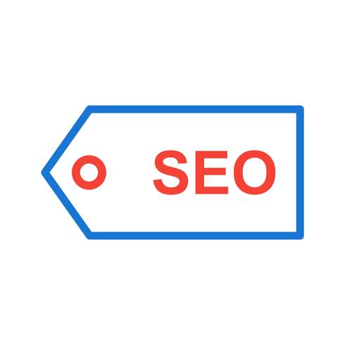 Diseño de icono de etiqueta SEO vector