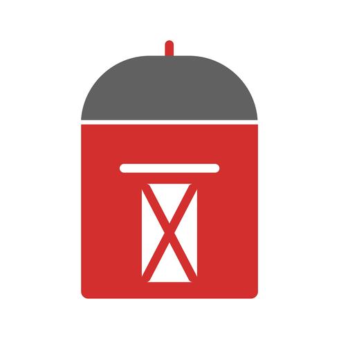 Postbox Icon Design vector