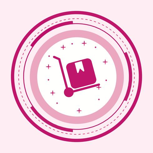 Trolley Icon Design vector