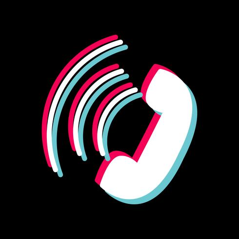 Active Call Icon Design vector