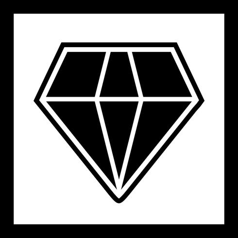 Diseño de icono de diamante vector