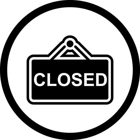 Closed Sign Icon Design vector