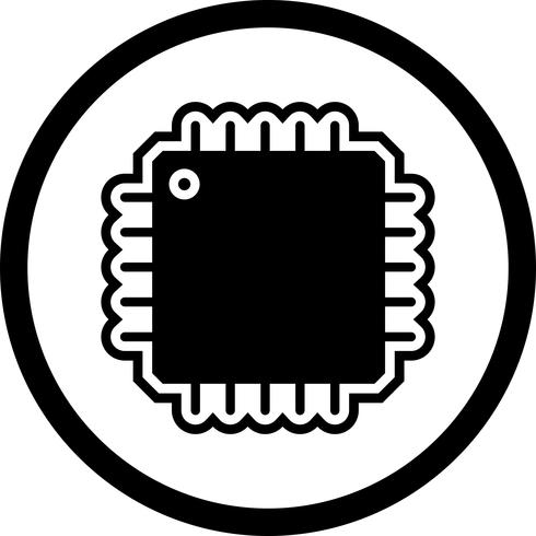 Processor Icon Design vector