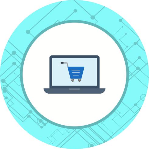 Online Shopping Icon Design vector