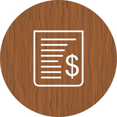 Receipt Icon Design vector