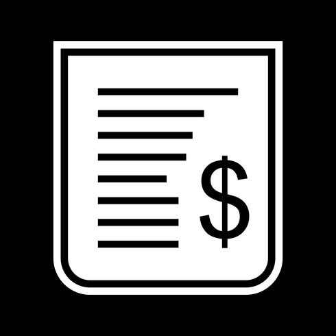 Receipt Icon Design vector