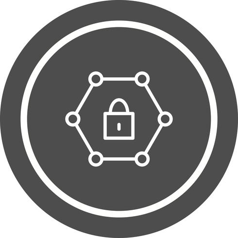 Protected Network Icon Design vector