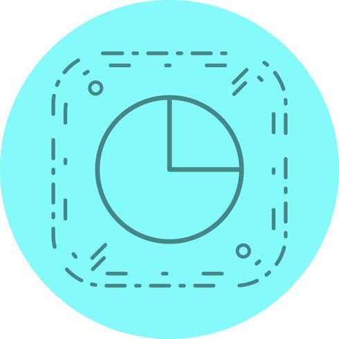 Pie Chart Icon Design vector