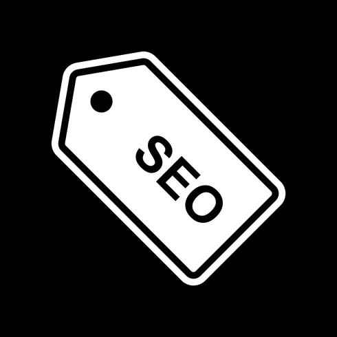 Diseño de icono de etiqueta SEO vector