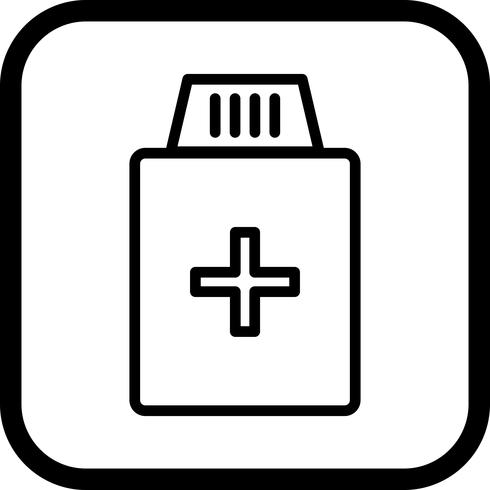 Medicine Bottle Icon Design vector