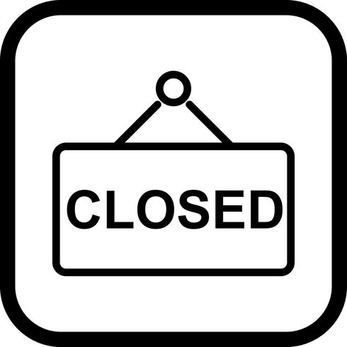 Closed Sign Icon Design vector
