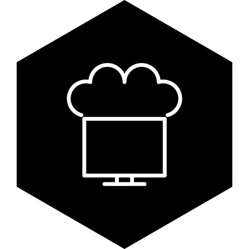 Conectado a Cloud Icon Design vector