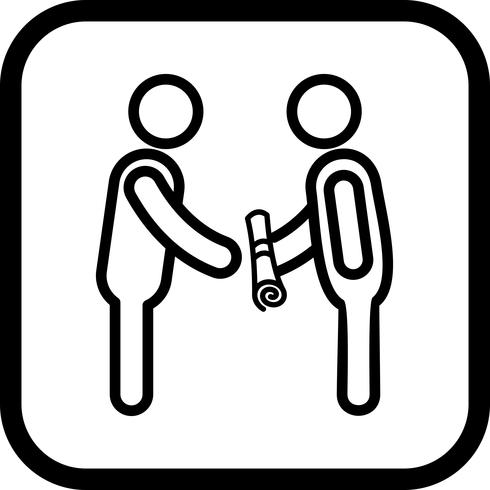 Getting Degree Icon Design vector