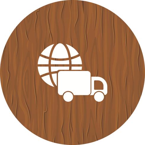 Diseño de iconos de entrega global vector