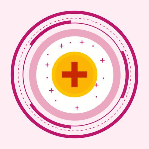 Diseño de icono de signo médico vector