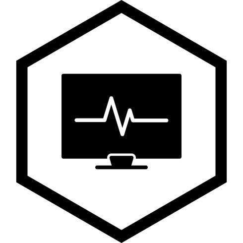 diseño de icono de ecg vector