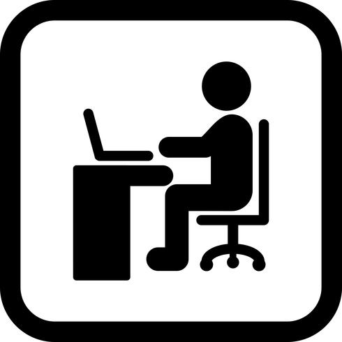 Using Laptop Icon Design vector