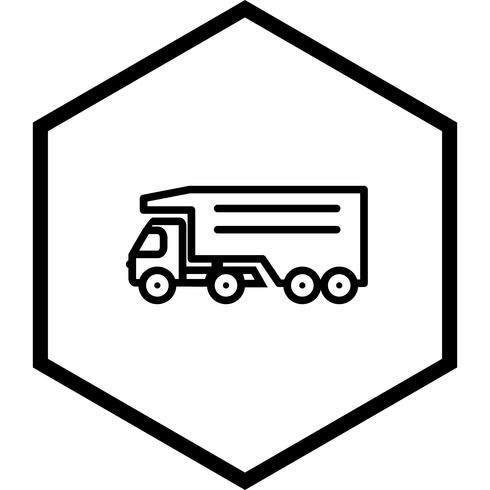 Tipper Truck Icon Design vector