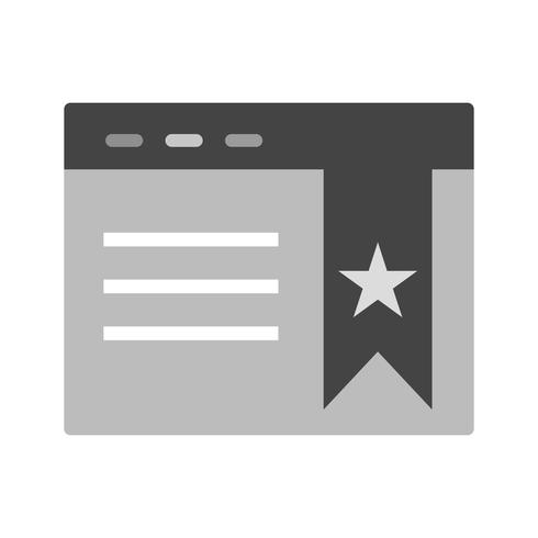 Bookmarked Page Icon Design vector