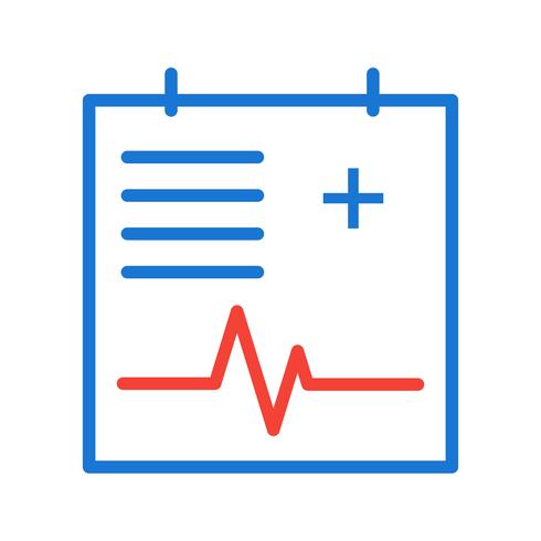 Medical Chart Icon Design vector