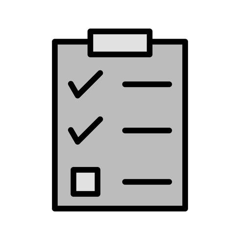 Lista de verificación icono de diseño vector