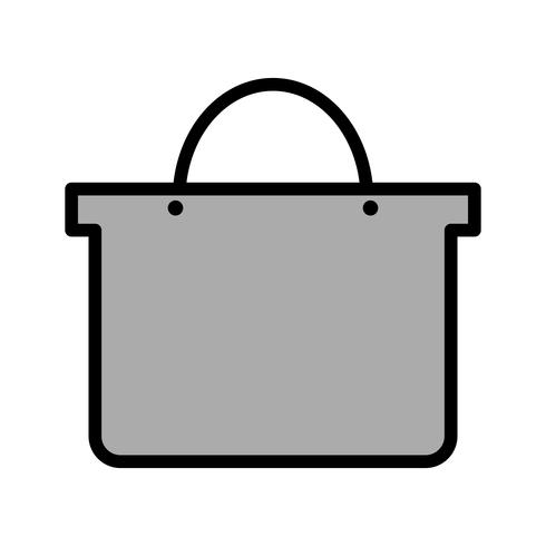 Diseño del icono del bolso de compras vector