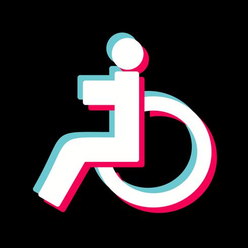  Handicapped Icon Design vector