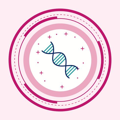 Genetics Icon Design vector