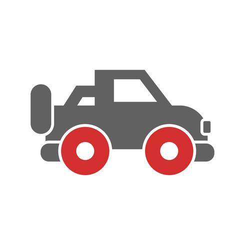 diseño de icono de jeep vector