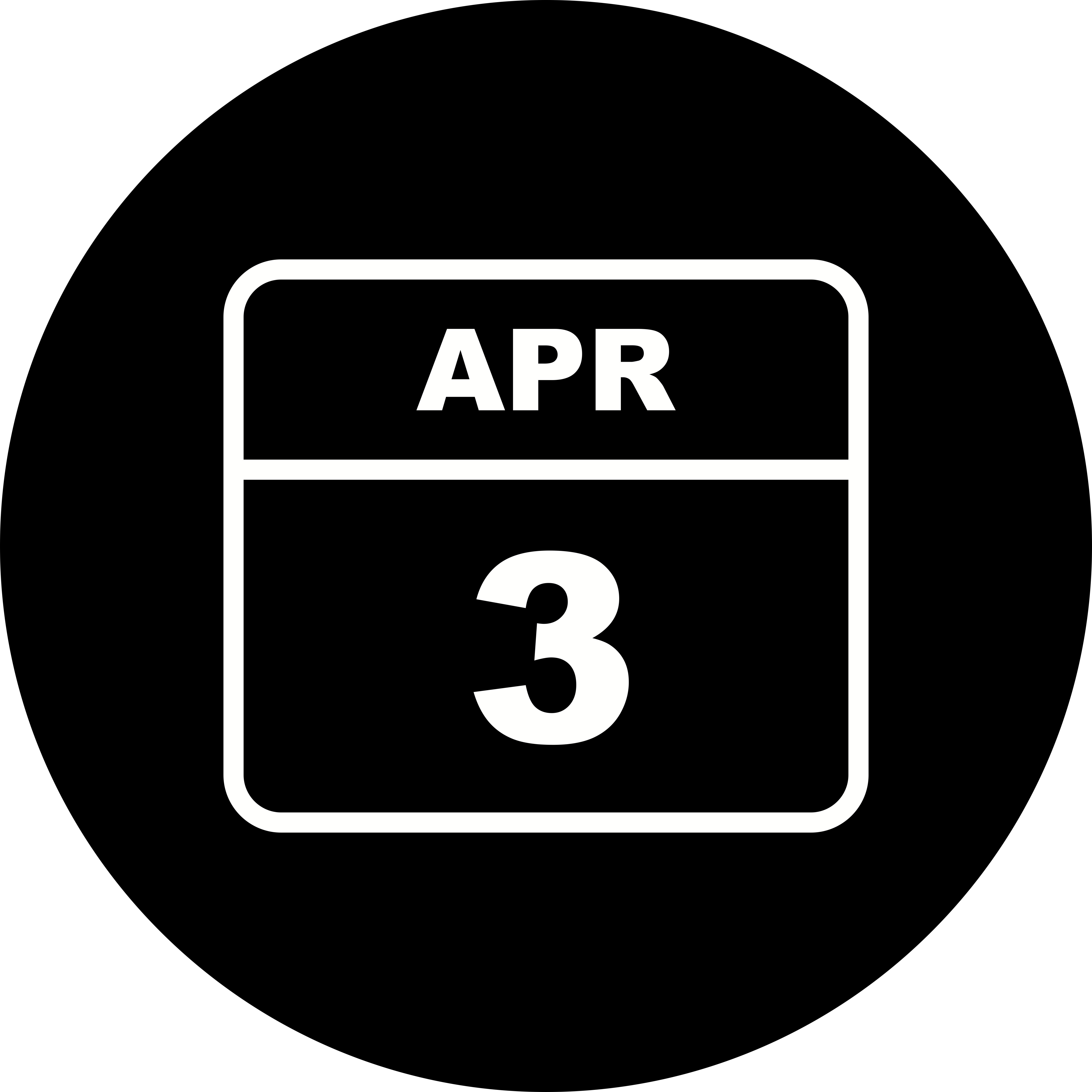 April 3rd Date on a Single Day Calendar 501973 Vector Art at Vecteezy