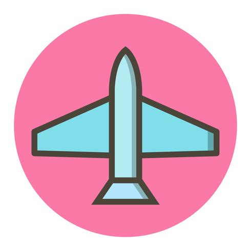 Diseño de icono de avión de combate vector