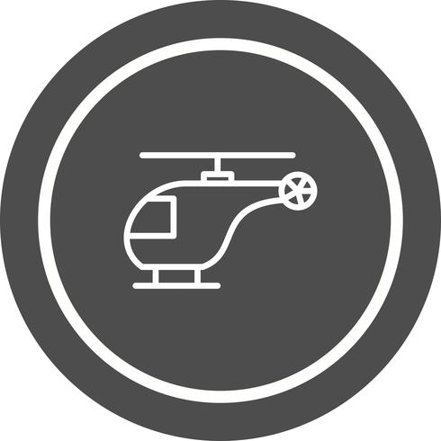 Helicóptero Icon Design vector