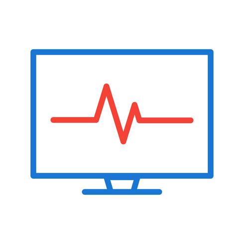 ECG Icon Design vector