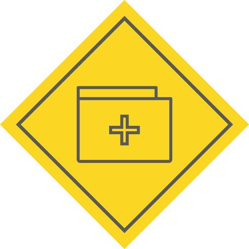 Medical Folder Icon Design vector