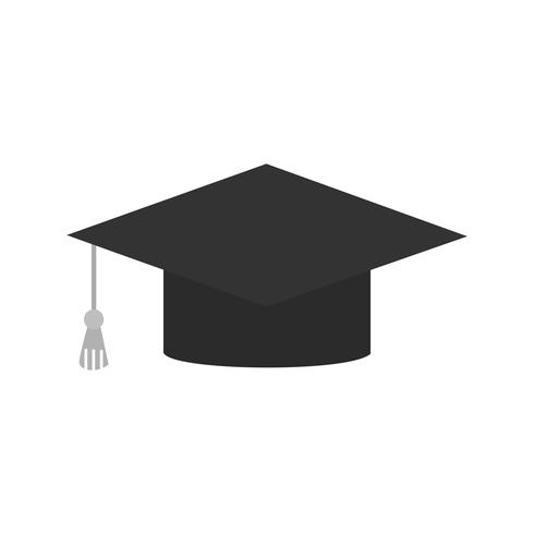 Diseño de icono de gorra de graduación vector