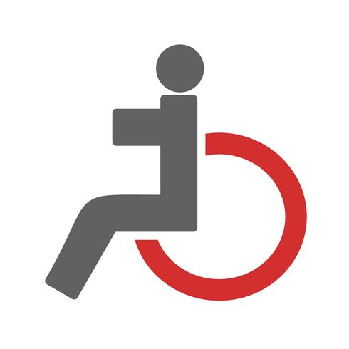  Handicapped Icon Design vector