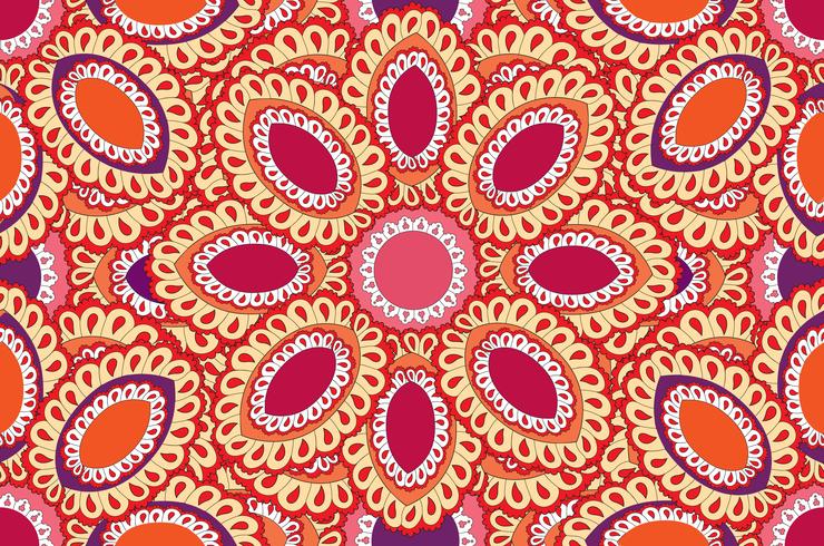 Abstract oriental floral seamless pattern.  vector