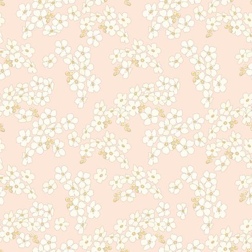 Floral seamless pattern. Flower background. Flourish garden texture vector