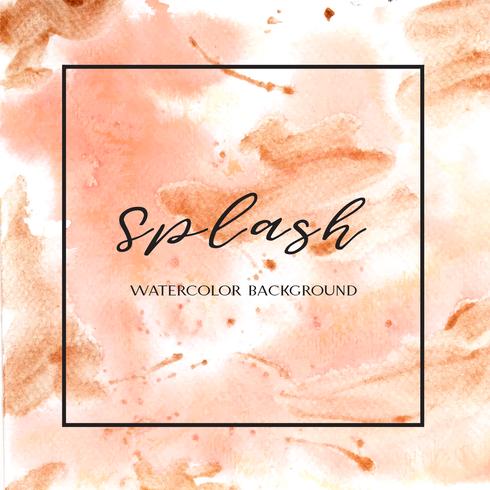 Coral color Trendy sea shell watercolor and gold gouache texture background print wallpaper vector illustration design for banner, poster, magazine