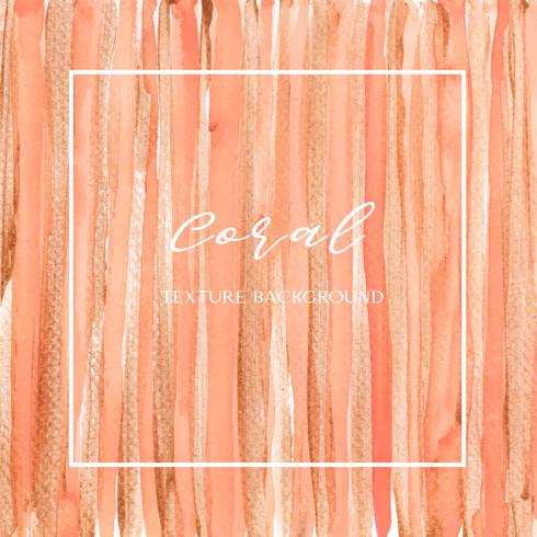 Coral color Trendy mar shell acuarela y oro gouache textura fondo impresión papel tapiz vector ilustración diseño para banner, cartel, revista