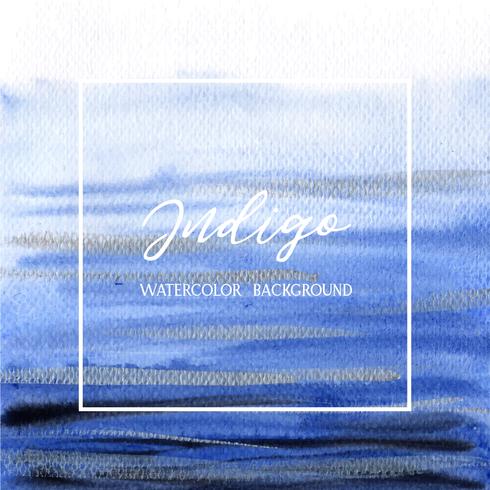 Indigo, Ultra marine color watercolor and gouache background texture banner design splash grunge,space with text print vector illustration wallpaper.