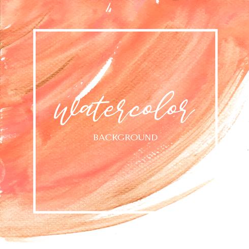 Coral color Trendy sea shell watercolor and gold gouache texture background print wallpaper vector illustration design for banner, poster, magazine