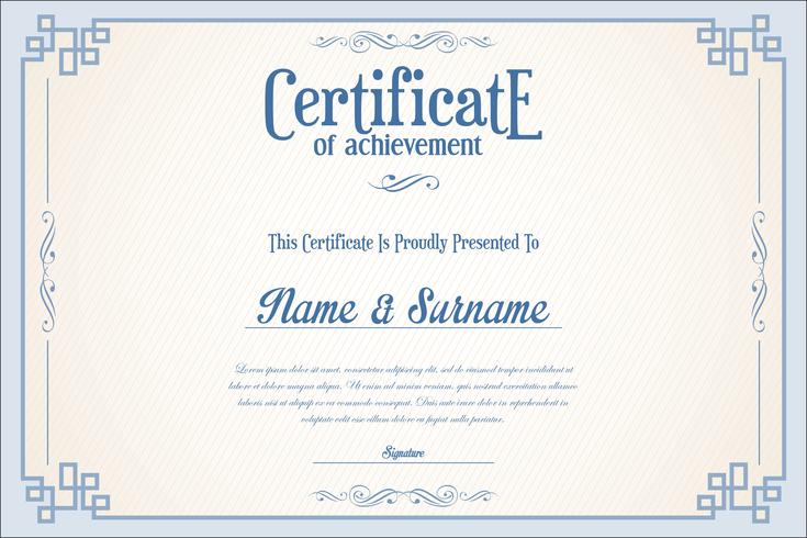 Certificate vector